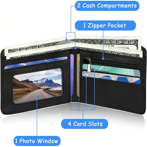 Lasten lompakko Anime Cartoon PU Luxury Nahkainen Bifold Korttilompakko Lapsille Pojille Tytöille Teineille Aikuisille Anime Pelifaneille Syntymäpäivälahja