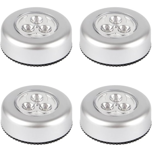 Dele af Touch Light Led Batterilamper - Indendørs Stick-on Push Light