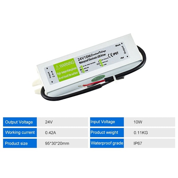 LED-transformator LED-drivruttransformator 24V10W 24V10W 24V10W 24V10W