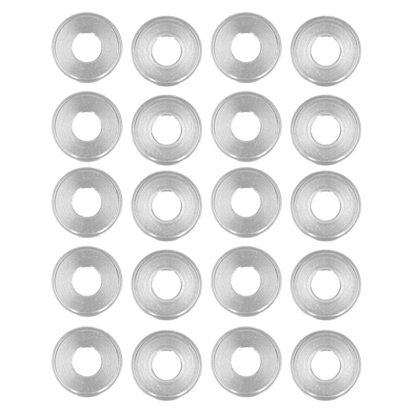 20 kpl alumiiniseosesta valmistettuja aluslevyjä, jotka pienentävät reikien kokoa, robotin osia, ulkohalkaisija 14 mm 4904-1025-0014