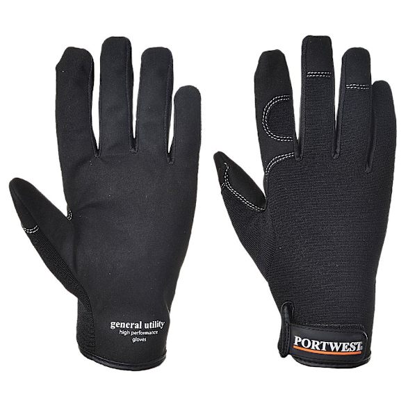 Portwest Unisex Voksen Generelle Utility Handsker M Sort Sort Black M