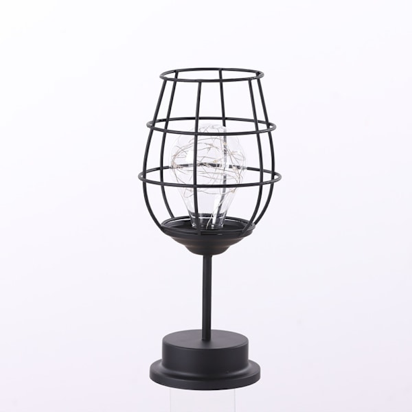 /#/Bordlampe Fremstillet Af Moderne Sort Ledning Fremstillet Af Jern - Bur Sty/#/
