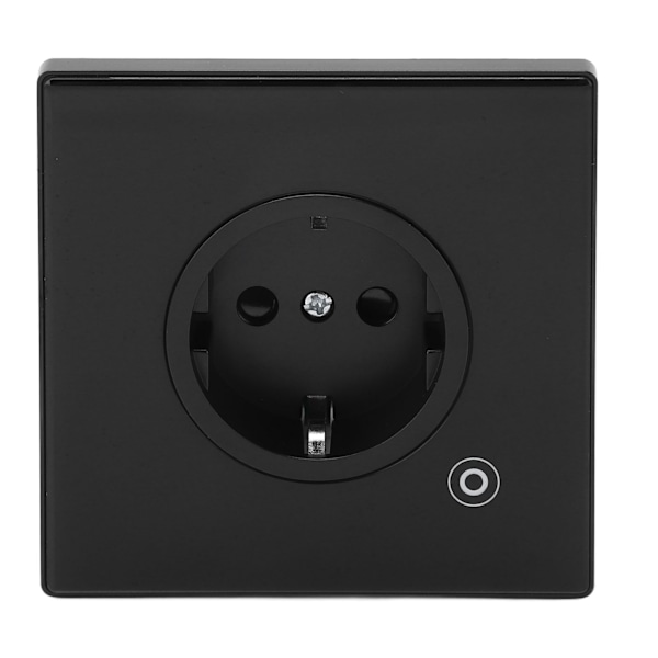 Smart stikkontakt 16A 3000W Moderne design Multifunktion Smart timing Vægudtag EU-stik 95?245V Sort WiFi-version