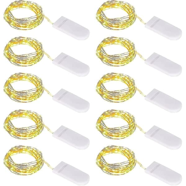 1m 10 Mikro String Ljus Små Med Batteri 10 Stycken Led String