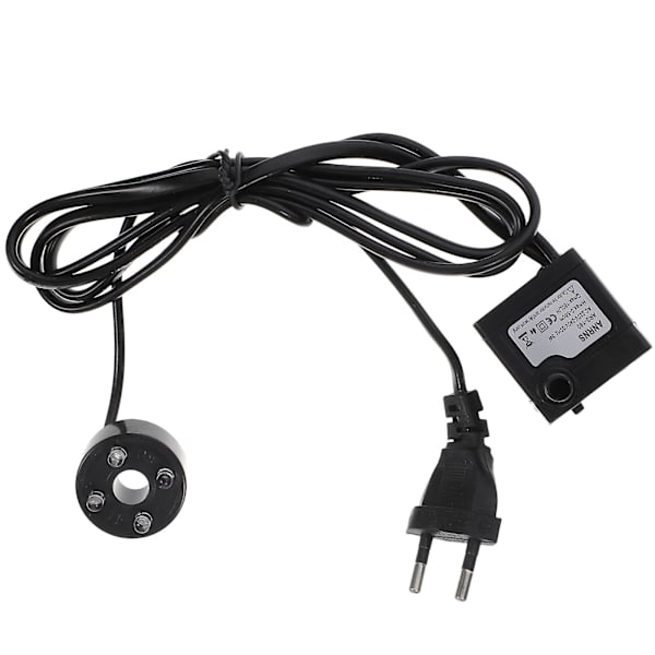 3w kraftfull nedsänkbar vattenpump med LED-ljus justerbart vattenflöde för fontäner dammar akvarium fisk tank staty med Eu-kontakt Black