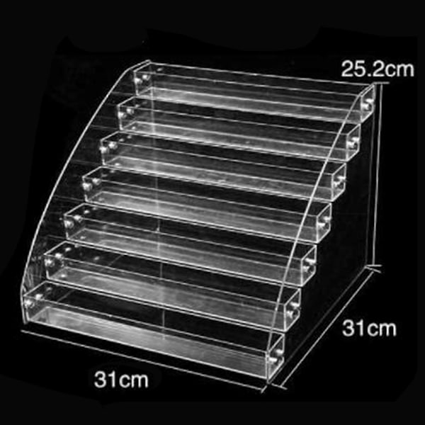 Gel Nagellack Nagellackhållare Klar Smink Displayställ Rack Hållare Organizer 7 Lager Nagellack