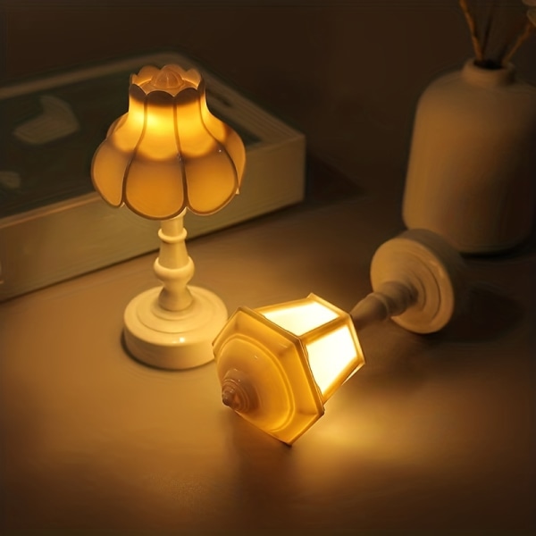 1 st LED Liten Bordslampa, Akryl Transparent Nattlampa, Heminredning Atmosfär Prydnader Type B