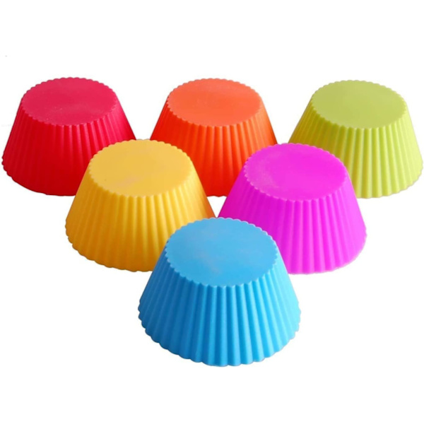 Silikone Cupcakeforme 24 stk Genanvendelig Bageform til Muffins Kager Konditori