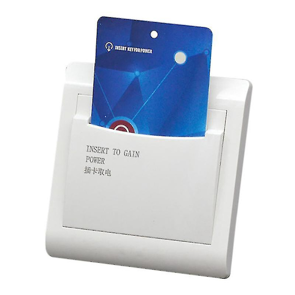 Med 3 kort Hotel House Guest Room Wall Reader Switch 40a energibesparende indsæt nøgle til Power-haoyi