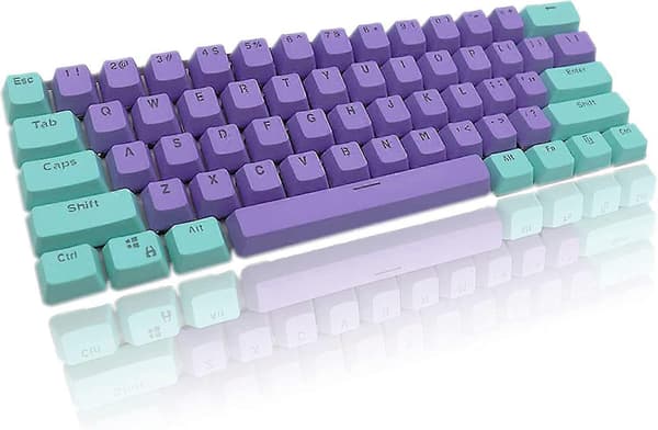 Pudding Keys 60 prosent, 118 Dye-sublimeringstaster, ASA-profil tilpassede taster (kun tastehetter) Purple