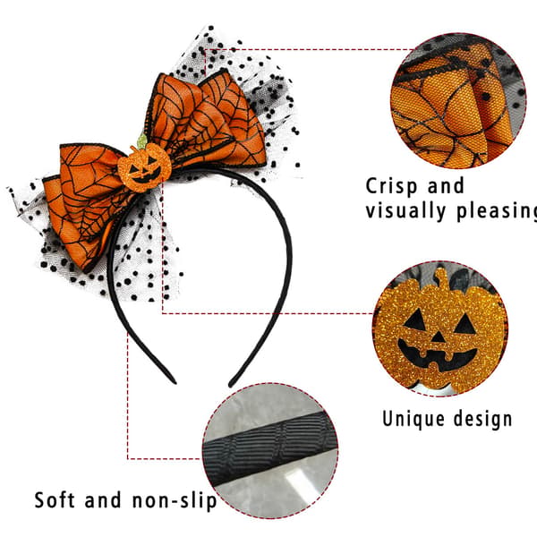 Gresskarhodeplagg høsthodeplagg blonde gul sløyfe design julerollespill fotorekvisitter hodeplagg gave kvinner jente Halloween hodeplagg