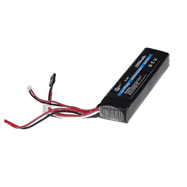 BQY Lähetin LiPo Akku 11.1V 2200mAh 3-napainen JR Futaba Walkera WFLY FS Lähetin Akku