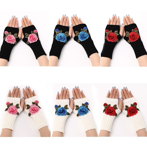 Håndledsvanter Fingerløse vanter SORT&RØD SORT&RØD black&red black&red