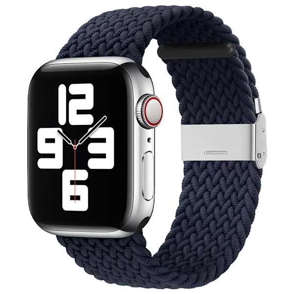 Kompatibel med Apple Watch-remme 40mm til 49mm rem Flettet nylon Justerbar spænde rem Justerbar flettet enkeltløkke elastisk sportsrem En grå A grey 38mmor40mmor41mm