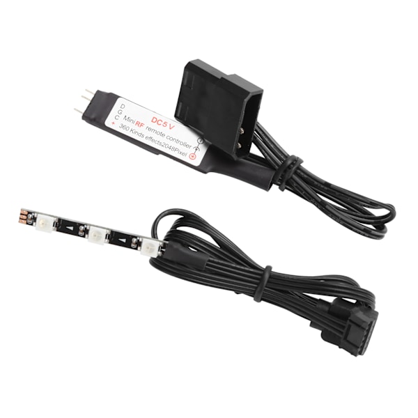 Fjärrkontroll Set RGB Full Color Belysning CPU Vattenkylning Tank Controller Kit 5V
