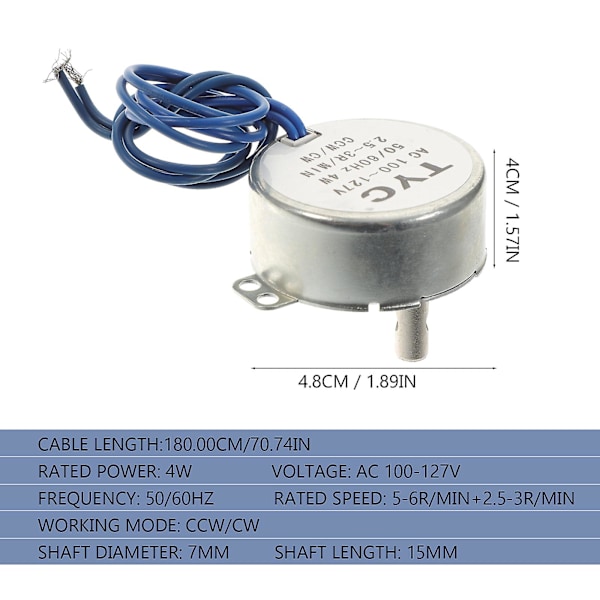 Set Halloween Prop Motor Slow Co-rotating Motor Single Sided Synchronous Motor 4.8X4cm