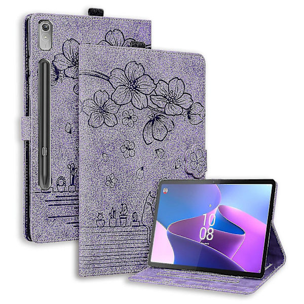 Fodral för Lenovo Tab P12 12.7 med kattmotiv