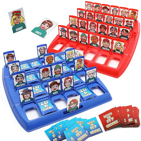 Hvem er det? Brætspil Sjove Guess Who Kort Spil Legetøj Skrivebord Uddannelsesmæssige Spil Multifarvet