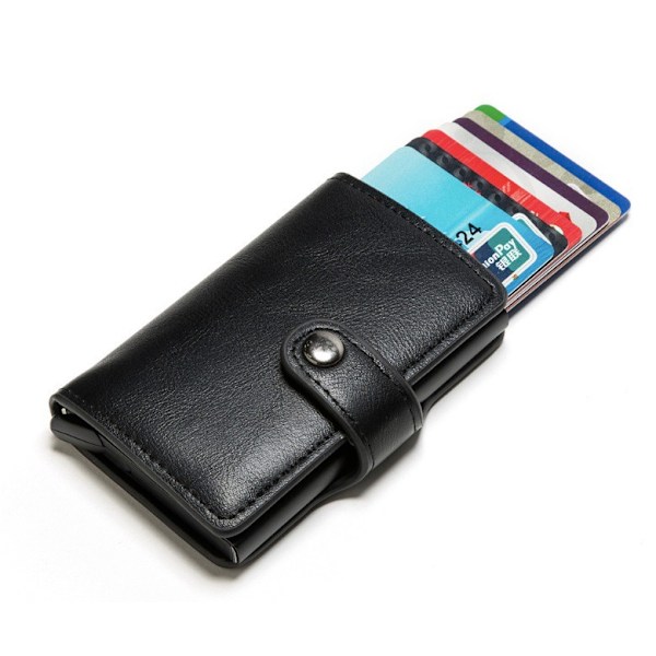 POP UP -lompakko RFID-NFC -lohko kortinpidikkeellä, kotelo lompakko kasetti Snap Black