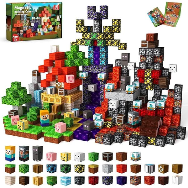 150 st Magnetiska Byggklossar Set - Leksakspresent för Barn (1 Set) zh026
