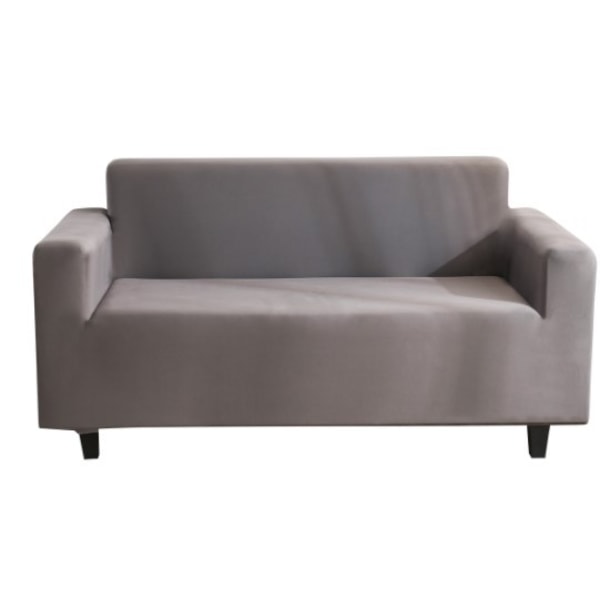 Full deksel for sofa, ensfarget elastisk sofaovertrekk for alle størrelser