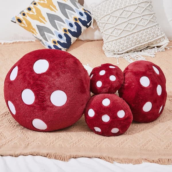 Plush sopp, søt sopp bamse, utstoppede dyr, puter, hjemmedekor, gave til barn, rød sopp pute, plusj, 10,2 tommer