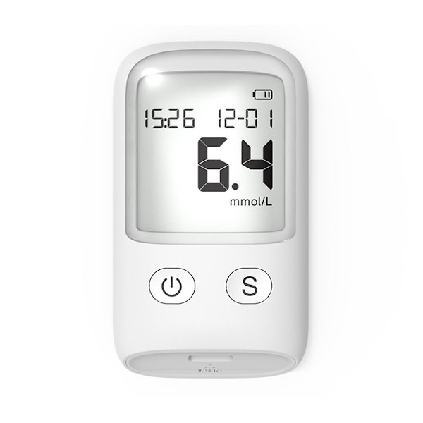 Hemoglobinmåler Hemoglobin Tester Hemoglobin Test Kit Glucometer for Måling av Blodsukker, 50 Teststrimler + 50X Nåler