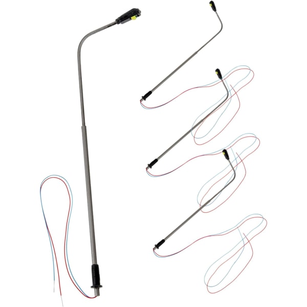 4 stk. Mikrolandskap Hage Mini Gatelykter Modeller Fe Hage Lampe Dukkehus Lys Mikro Hage Landskap Lys Barnas Leker Rustfritt