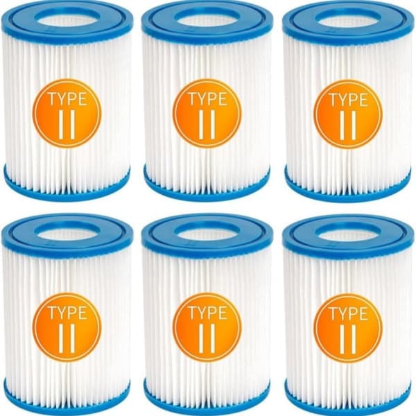 10 stk. Egnet for Bestway/Intex Type II (58094) filterpumper – bassengfilterpatron.
