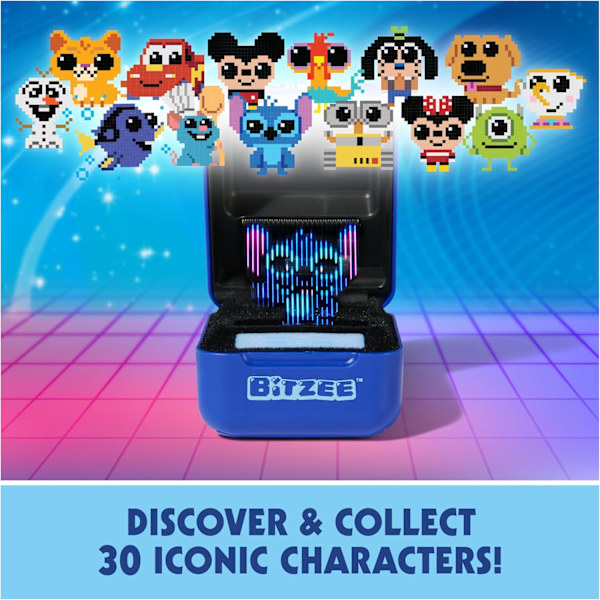 Bitzee, Interaktivt Disney Legetøj med 30 Figurer Indvendigt, Reagerer på Swipe, Tilt og Tap, Disney Legetøj og Digitale Kæledyr Legetøj til Børn