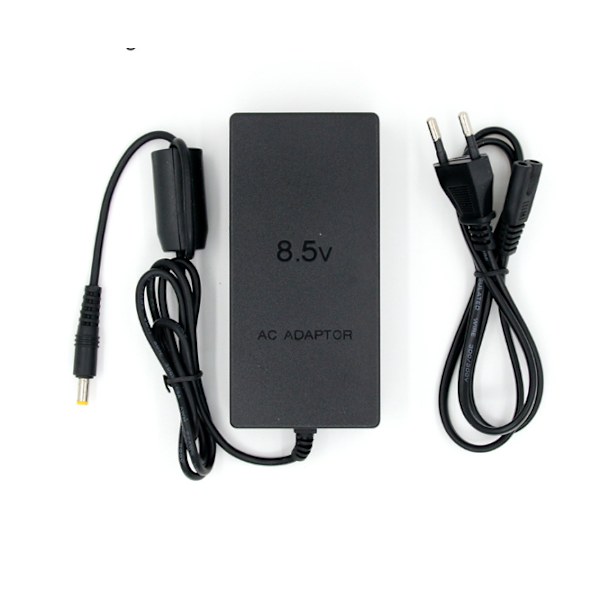 Slim AC-adapterladdare för PS2 2 Black