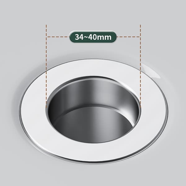 Holdbar ABS-vaskesluk som forhindrer tilstopping Universell vaskesluk for baderom ABS