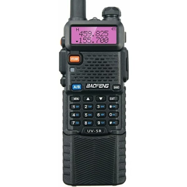 UV-5R 5W Walkie Talkie med 3800mAH batteri Høy effekt FM-radio Dual Band 128 kanaler Kommunikasjonssender Radio KLB