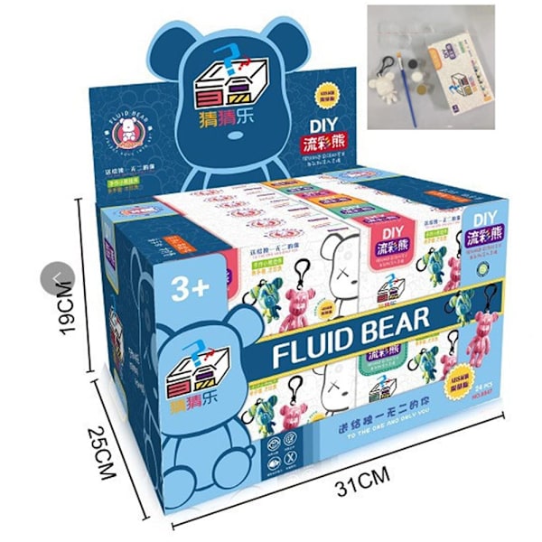 Flytande Björnknapphänge Violent Bear Modell Blind Box