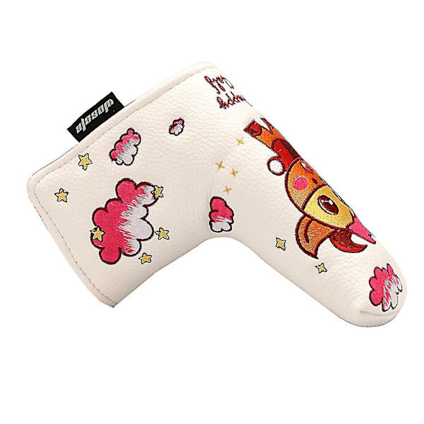 Wosofe Golf Putter Headcover Style Kompatibel med Golf Blade Club Heads Hvit