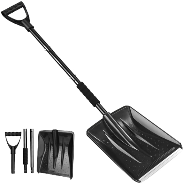 Bärbar hopfällbar snöspade med infällbart handtag 6PCS