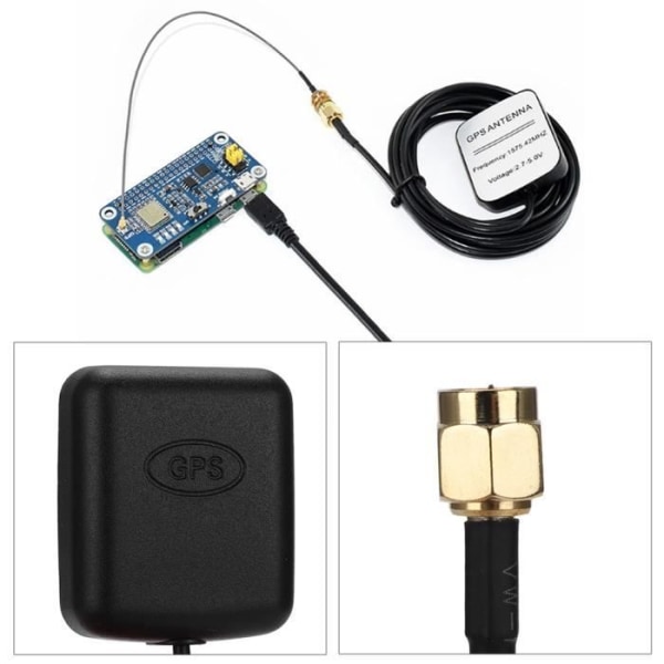 HURRISE Elektroniska komponenter Multi-GNSS HAT L76X för Raspberry Pi stöder GPS BDS QZSS