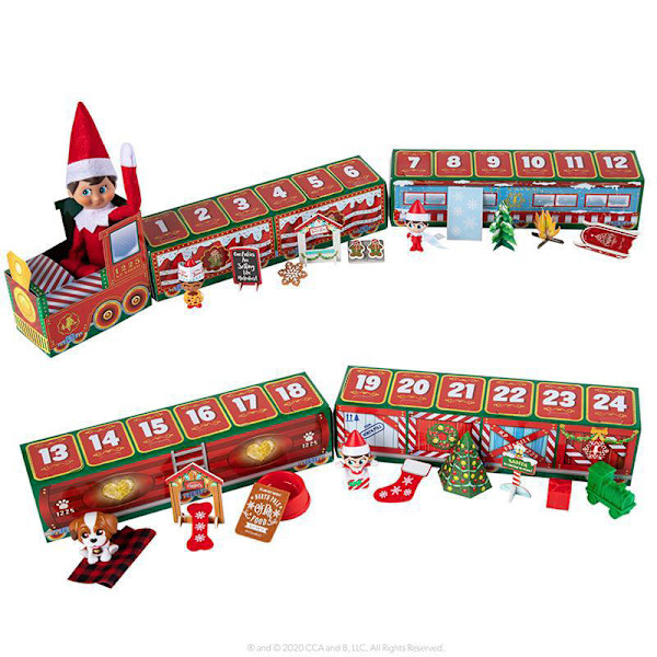 Jul Adventskalender Præsentationæske Kreativ Jule Nedtællingskalender Legetøj God gave til b Train Box