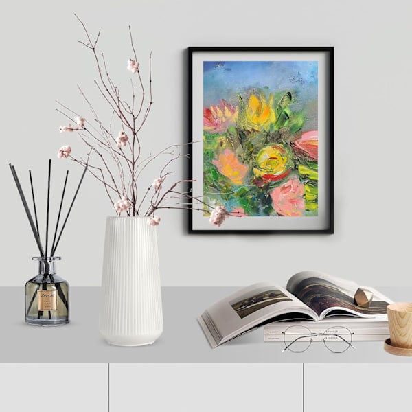 Keramisk Vas, Blomvas, Keramiska Vasar för Blommor, Dekorativa Vasar för Pampasgräsdekoration, Modern Liten Vas för Hemmet