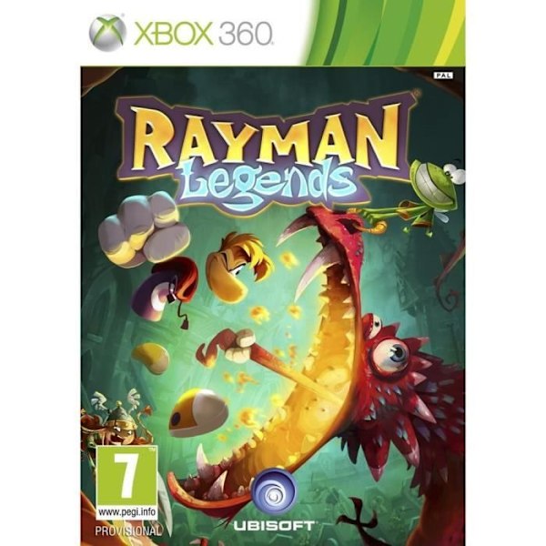 Videopelien - Ubisoft - Rayman Legends - Xbox 360 - Legendaarinen seikkailu - PEGI 7+