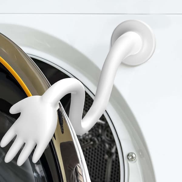 Dørholder for vaskemaskin – Justerbar ventilasjonsstativ for frontmatet vaskemaskin White