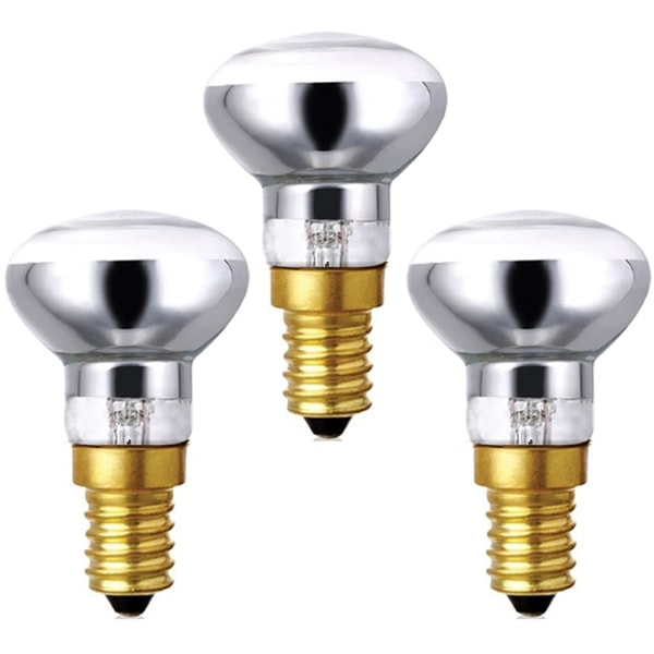 3X R39 Lava Lamp Light Bulb 30W 230V E14 Small Edison Screw Reflector Spot Light Dimmable, Lava Lamp Light Bulbs, Warm White