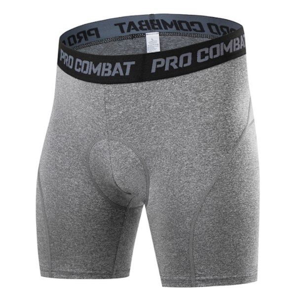 Sykkelshorts for menn 3D polstret MTB sykkelshorts pustende grå Grey S