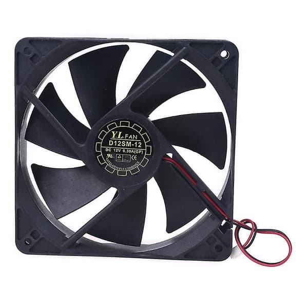 D12sh-12 server køleblæser 120x120x25mm chassis køler til minedriftmaskine - Perfet