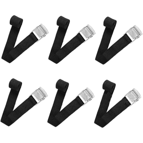 11 låse stropper med hurtigudløsningskamspænde Heavy 6 Pcs