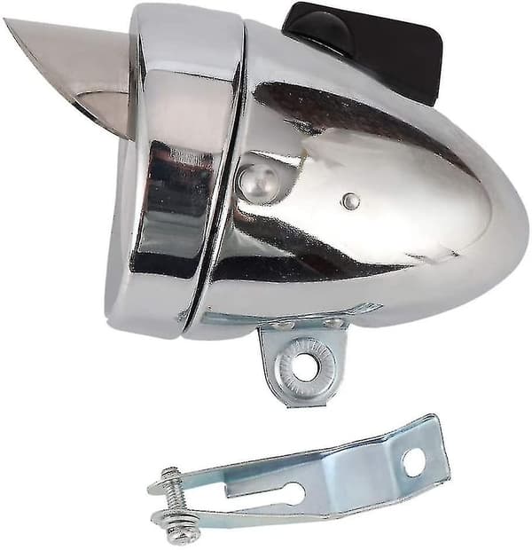 Retro Super Bright Led Sykkel Frontlykt Krom Visor