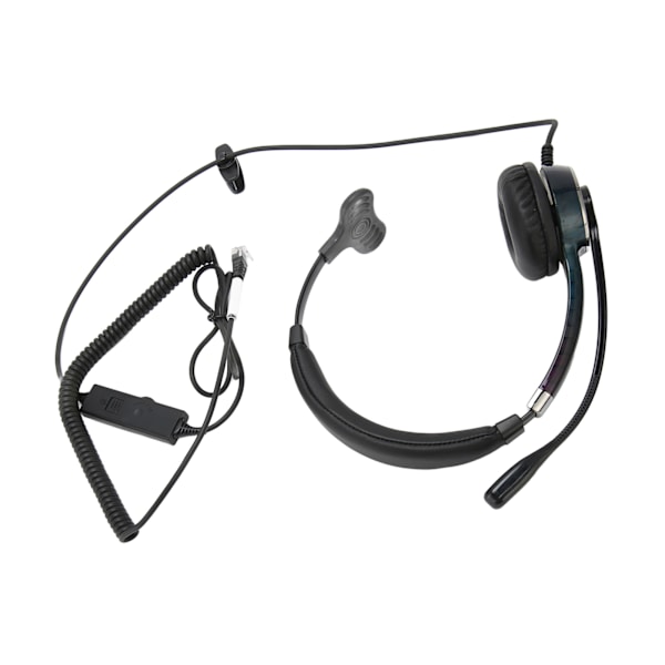 Telefon Headset Professionel Støjreducerende Enkelt Øre Kundeservice Headset til Call Center Kontor RJ Interface