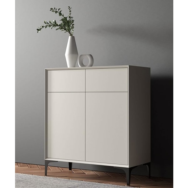 4-pak 10 cm sorte metalmøbelben - til skabe, sofa, kaffe