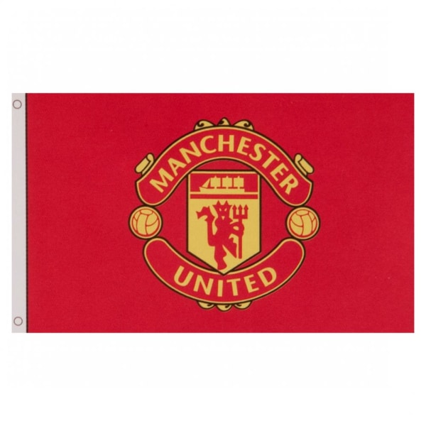 Manchester United FC -lippu, yksi koko, punainen Ed One Size