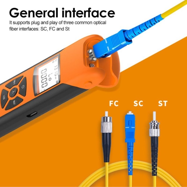 Optisk fiberlysmåler for nettverkskabeltester